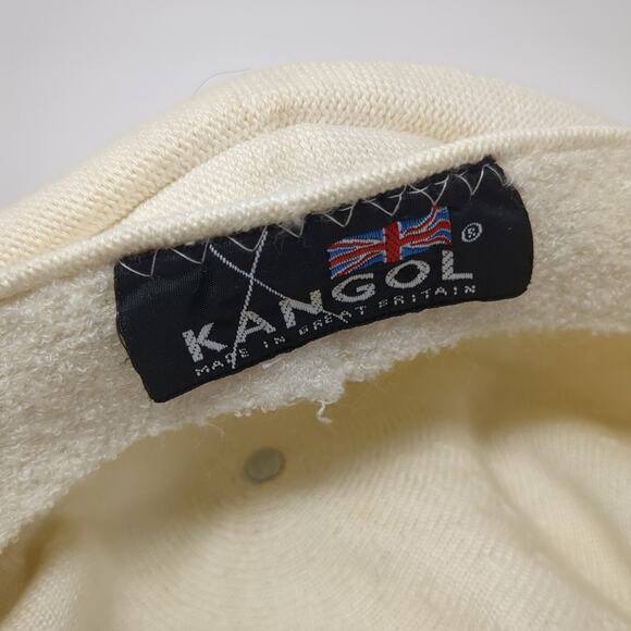 Kangol Fitted Cadet Army Cap Beige One Size Outdoor Vintage Made Great Britain - Picture 9 of 10
